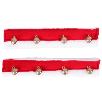 Abbildung von QHP Nasenfell Christmas Bells 2er Pack Rot/Weiß