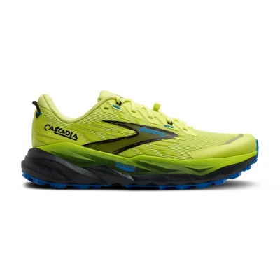 Abbildung von Brooks Cascadia 19 Laufschuh Trail, Herren, Größe: 47.5, Sunny lime black blue Schuhe