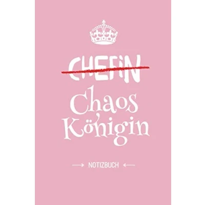 Abbildung von Chefin Chaoskönigin: Notizbuch als Geschenk für die A5 / liniert Leiterin, Vorgesetzte, Kollegin, Geschenke zum Geburtstag oder Weihnachten