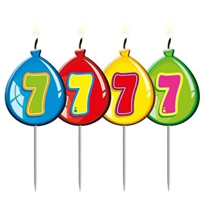 Abbildung von Kerzenstarballon Form 7