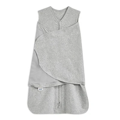Abbildung von Halo Baby Schlafsack Swaddle 1.5 Tog Sleepsack 100% Baumwolle, Heather Grey für Neugeborene Einfacher Zip Zugriff von Windelwechsel Tragbare Decke Grow Bag Jungen &amp; Mädchen, 0 3 Monate