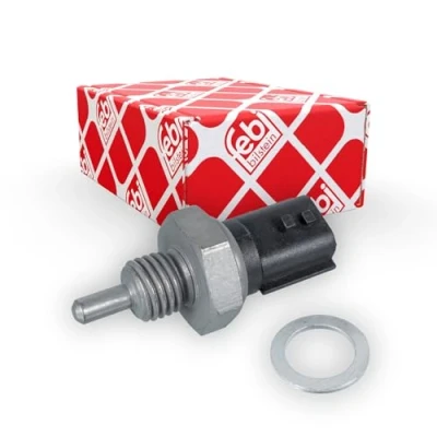 Abbildung von FEBI BILSTEIN 107685 Kühlmitteltemperatursensor schwarz mit Dichtring RENAULT: TWINGO 2, Kadjar, NISSAN: Qashqai DACIA: Lodgy