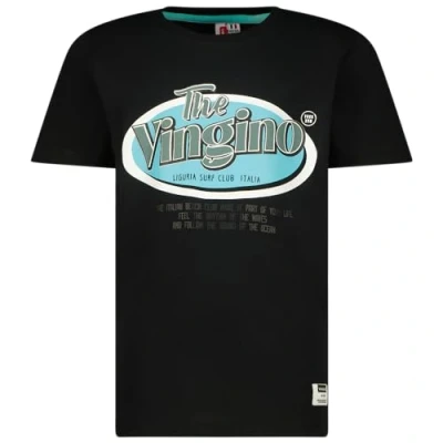 Abbildung von Vingino Boys T Shirt Hebor in Color Deep Black Size 6 Years