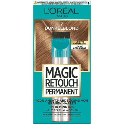Abbildung von L&#039;Oréal Paris Ansatz Abdeckung zum Kaschieren grauer Haare, Langanhaltender Haar Concealer, Magic Retouch Permanent, Nr. 7 Dunkelblond, 1 Stück