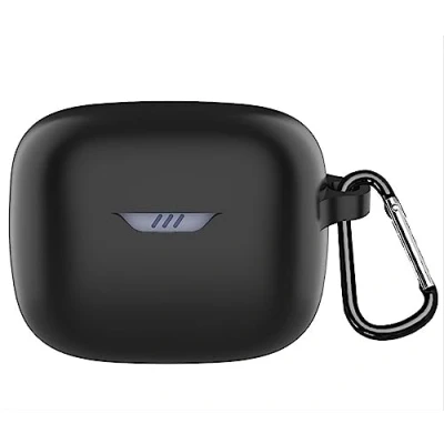 Abbildung von GIOPUEY Hülle für JBL Tune Buds, Silikon Stoßfeste Schutzhülle, Ultradünn Case Cover, Kein Geruch, Schwarz