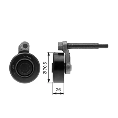 Abbildung von GATES FleetRunner Micro V Kit T39000 Spannrolle BMW: 3 Touring, Limousine, 5 Limousine