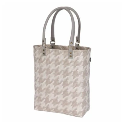 Abbildung von [DL] Mayfair Shopper Pale Grey with Champagne Pattern Size XS Long PU Handles