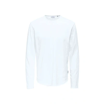 Abbildung von Only &amp; Sons Langarmshirt, Herren, Größe: Small, Bright white