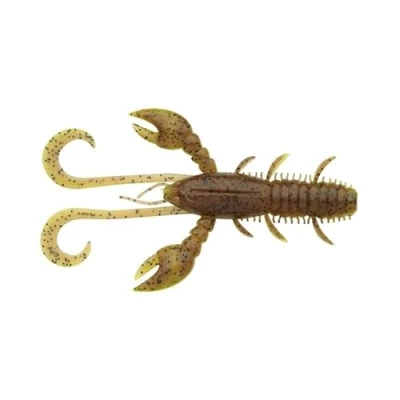 Abbildung von Berkley Hollow Craw 10cm Brown Chartreuse UV (8 stuks) Gummifisch