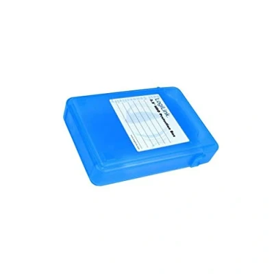 Abbildung von LogiLink UA0133 Festplatte Schutzhülle für 1x 8,9 cm (3,5 Zoll) HDD, blau (2er Sparpack)