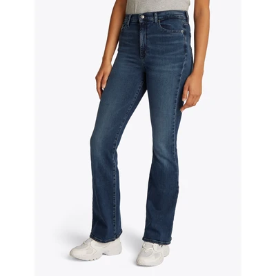 Abbildung von Tommy Jeans Schlagjeans SYLVIA HGH FLR BI1267 in blauer Waschung