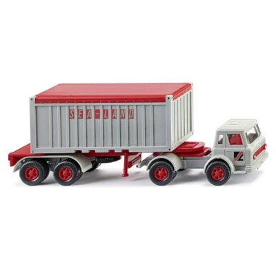 Abbildung von Wiking Modelleisenbahn Straße 052501 H0 LKW Modell Harvester Containersattelzug 20&#039; &quot;Sealand