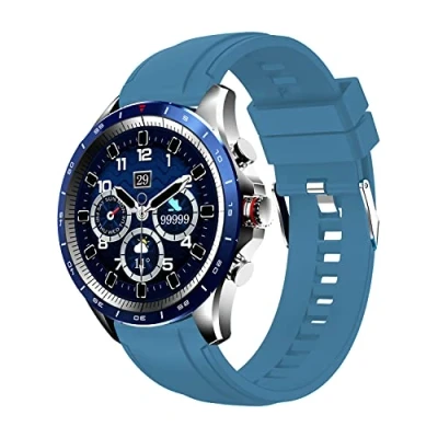 Abbildung von Atlanta 9718 Smartwatch, für Herren, Fitnesstracker, mit Wettervorhersage, Schrittzähler, zum Blutdruck messen, wasserdicht, Farbe:Blau