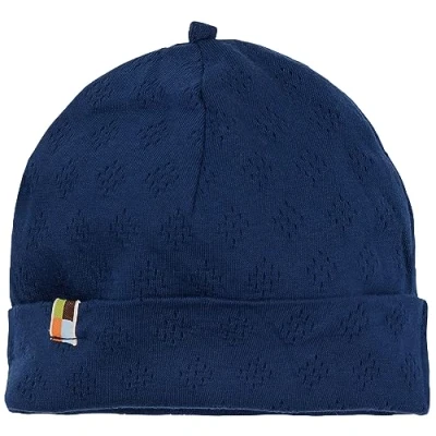 Abbildung von loud + proud Unisex Kinder Lt1 Jacquard Strick, GOTS Zertifiziert Beanie Mütze, Ultramarine, 45 48 EU