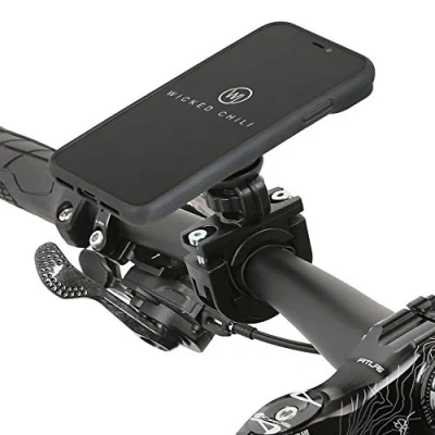 Abbildung von Wicked Chili QuickMOUNT Fahrrad Halterung mit Case für iPhone XR Handy Halterung, (1er Set)