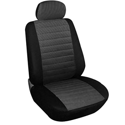 Abbildung von eSituro SCSC0034 1er Einzelsitzbezug universal Sitzbezüge für Auto Schonbezug Schoner aus Polyester grau
