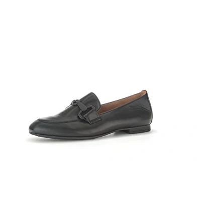 Abbildung von Gabor Damen Slipper, Frauen Slip On,Slip ons,Freizeitschuhe,modisch,Mokassins,Halbschuhe,Slides,Schlupfschuhe,Loafer,schwarz (Uni),36 EU / 3.5 UK