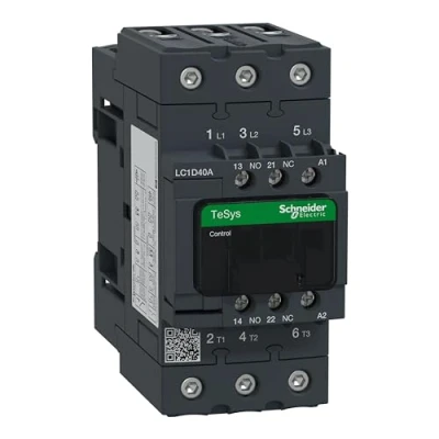 Abbildung von Schneider Electric LC1D18P7 Leistungsschütz LC1D 3p, +1S+1Ö, 7.5 kW, 18 A, 400 V AC3, Spule 230 AC