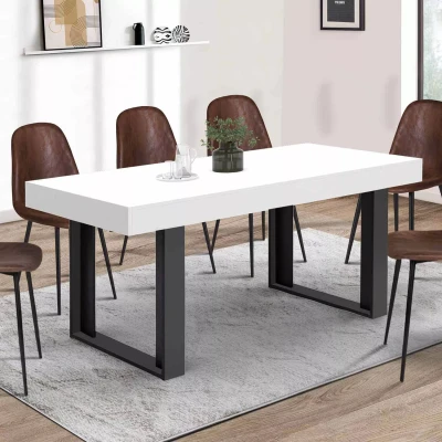 Abbildung von IDMarket Esstisch, rechteckig, Phoenix, 10 Personen, Holz, weiß, 200 cm