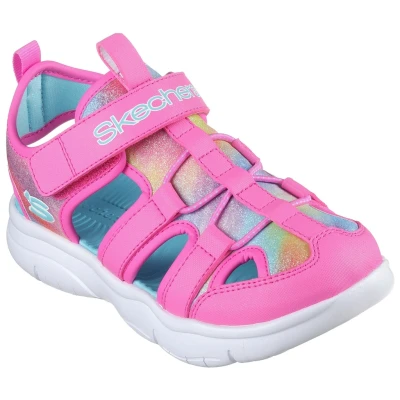 Abbildung von Skechers FLEX Splash Trekkingsandale für Kinder, Größe: 28, Hot pink/multicolored Schuhe