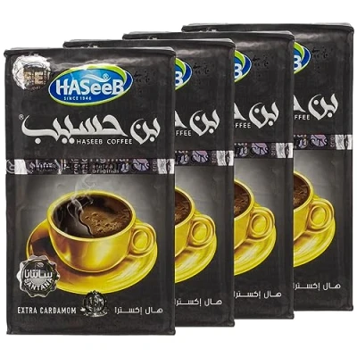 Abbildung von Haseeb Arabischer Mokka Extra Kardamom Orientalischer Kaffee mit schwarz 500 g (4 x g)