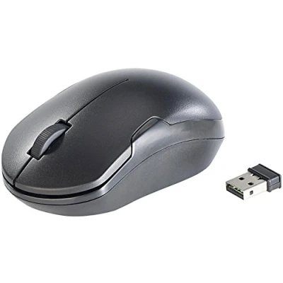Abbildung von GeneralKeys Maus ohne Klickgeräusch: Geräuschlose Funkmaus (Maus lautlos Klicken, PC Computermaus kabellos)