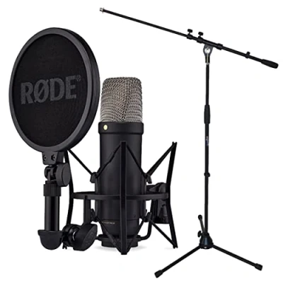 Abbildung von RØDE Mikrofon Rode NT1 5th Generation Schwarz mit Stativ