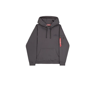 Abbildung von Alpha Industries Back Print Hoody Kapuzensweat für Herren Vintage Grey