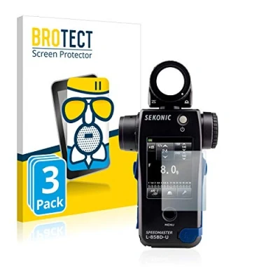 Abbildung von BROTECT Entspiegelungs Schutzglas für Sekonic L858D (3 Stück) Schutz Folie Panzerfolie Glas Matt [Extrem Kratzfest 9H, Anti Reflex]