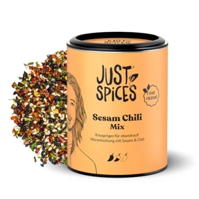Abbildung von Just Spices Sesam Chili Mix I Würzmischung für asiatische Gerichte, Bowls &amp; mehr Gewürzdose, 55 g