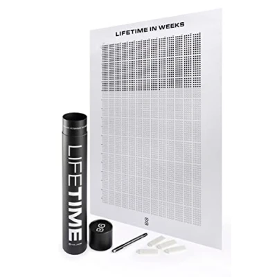 Abbildung von LifeTime™ My Life in Weeks Poster mit 4000 Wochen auch geeignet als Wandkalender Klassische US Ausgabe, Klassisches Format