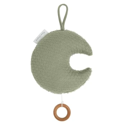 Abbildung von Baby&#039;s Only Mondförmige Spieluhr fur Babyzimmer Sky sleep baby, 21x17 cm für Jungen und Mädchen Urban Green