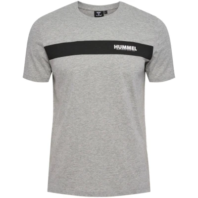 Abbildung von Hummel Legacy SEAN Tshirt print, Herren, Größe: Small, Grey melange