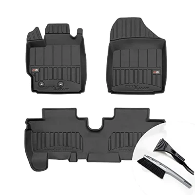 Abbildung von moto MOLTICO 3D Gummimatten Auto Fußmatten Gummi Automatten 3 teilig Set passend für Toyota Urban Cruiser 2008 2014