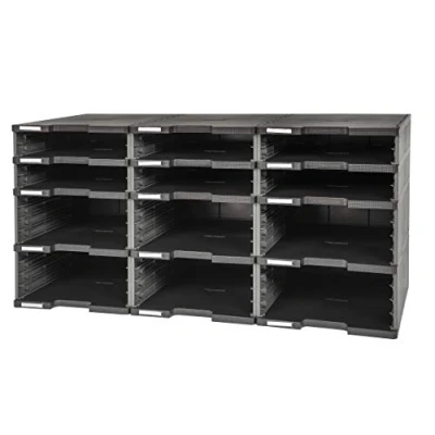 Abbildung von Exacompta Sortierstation MODULODOC 385714D 12 Fächer schwarz
