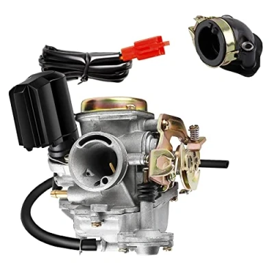 Abbildung von Kefflum 18mm Vergaser Roller Ansaugstutzen für Rex RS 400 / 450 460 /GY6 50cc E Choke
