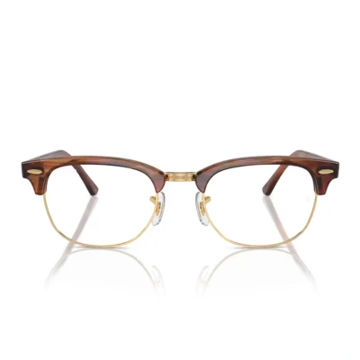 Abbildung von Ray Ban Unisex RX5154 CLUBMASTER 8375 Rahmen von BRILLEN Acetat Schildkröte Transparent Quadratisch Normal