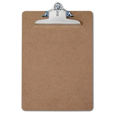 Abbildung von Läufer 05612 Hartfaser Klemmbrett, US LETTER SIZE, extra starke Klemme, Schreibplatte aus Holzfaser, braun