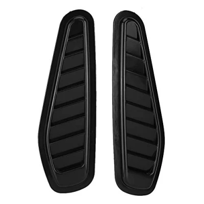 Abbildung von Motorhaube Abdeckung, 2er Auto Lufteinlass dekorative Schaufel Bonnet Vent Hood Cover Universal