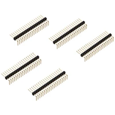 Abbildung von Delock Stiftleiste 20 Pin, Rastermaß 1,27 mm, 1 reihig, gewinkelt, 5 Stück
