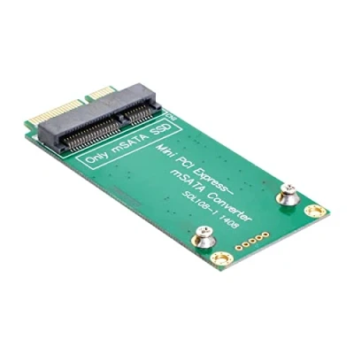 Abbildung von Cablecc mSATA Adapter auf 3 x 7 cm Mini PCI e SATA SSD für Asus Eee PC 1000 S101 900 901 900A T91, 5