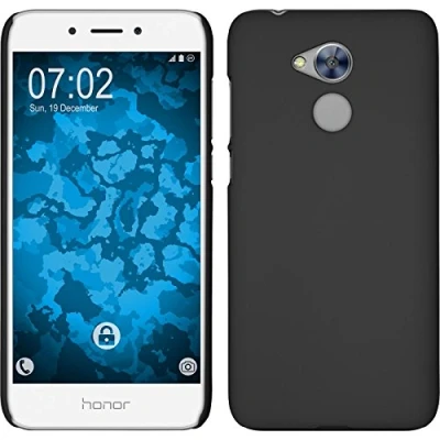 Abbildung von PhoneNatic case kompatibel mit Huawei Honor 6a Hülle schwarz gummiert Hard Cover