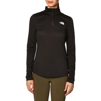 Abbildung von The North Face FLEX 1/4 ZIP Langarmshirt, Damen, Größe: XS, Black