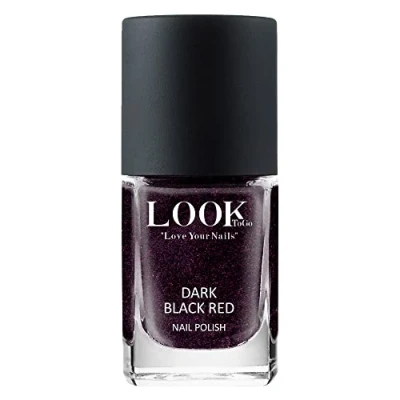 Abbildung von Look To Go veganer Nagellack DARK BLACK RED 21 free &amp; PETA approved Made in Germany 12ml