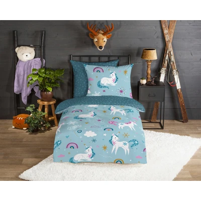 Abbildung von good morning Kinderbettwäsche &quot;Snowycorn&quot;, (2 tlg.), 100% Baumwolle/ Flanell (Biber)