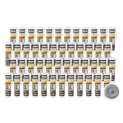 Abbildung von Isolbau Zement Fix 48 x 300 ml Betongrau Express Reperaturmörtel Dichtungsmasse für Fugen &amp; Risse im Innen Außenbereich, Kartusche