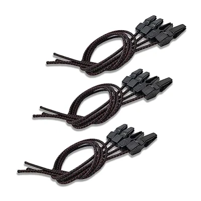 Abbildung von MAGMA Packung mit 12 elastischen Spannern, 1 m, für Transport, V20 Magma, Fahrradträger, Ösen, Markisen, Planen, Pool, Camping, elastische Seile, verstellbare Länge.