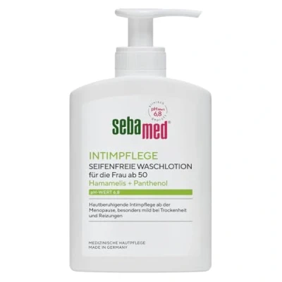 Abbildung von Sebamed Intim Waschlotion mit dem pH Wert 6,8, hautberuhigende Intimpflege für die Frau ab den Wechseljahren, besonders mild bei Trockenheit und Reizungen, 200 ml
