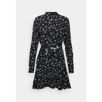 Abbildung von Tommy Jeans MINI Floral Belted Dress Blusenkleid, Damen, Größe: 54, Black