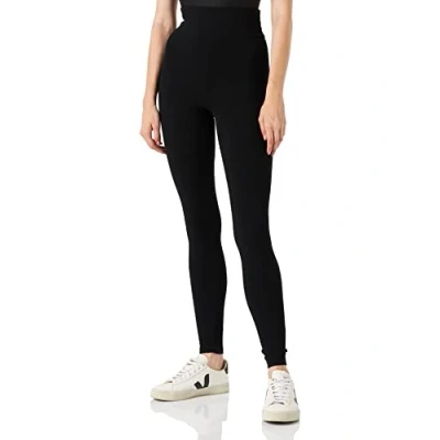 Abbildung von FILA Damen BOZCAADA high Waist Rib Leggings Pants, Moonless Night, M
